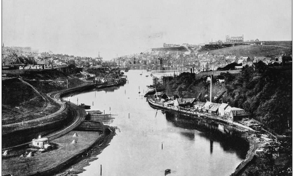 Antique photograph of seaside towns of Great Britain and Ireland: Whitby